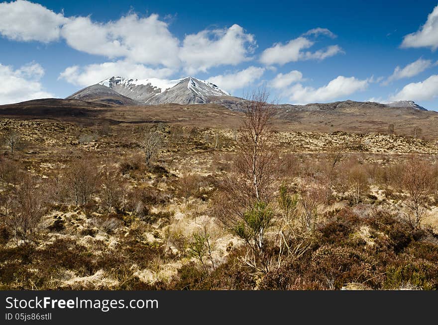 Snow capped Sgurr Nan Fhir Duibhe