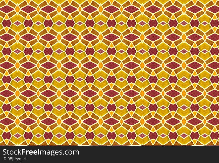 Geometric pattern in vibrant warm tones. Geometric pattern in vibrant warm tones.