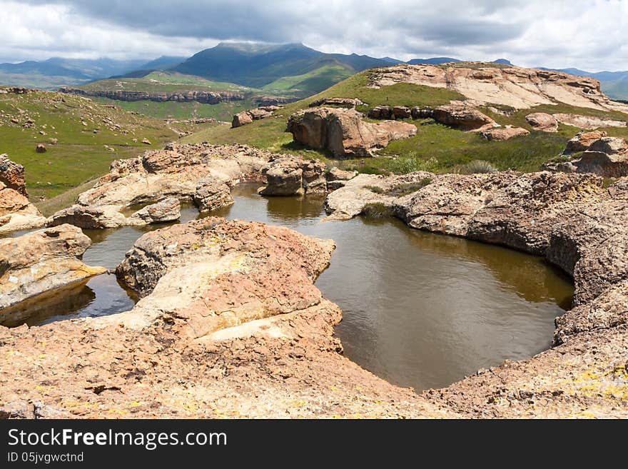 Rock Pools - Sehlabathebe NP - Lesotho