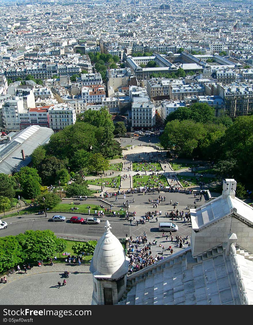 Aerial View Of  Paris