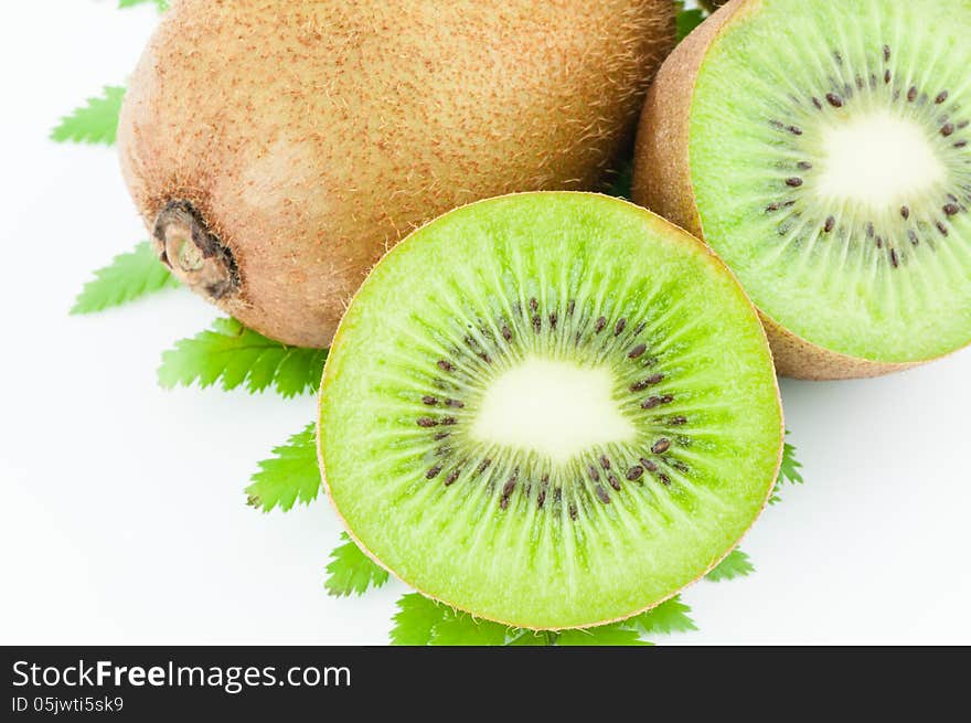 Closeup of kiwi fruit