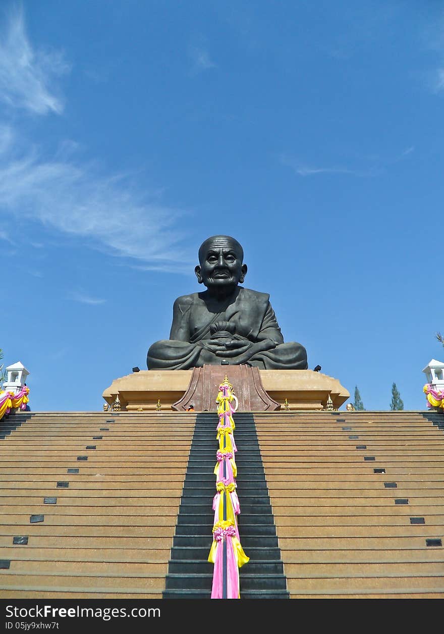 Thai style statue monk of Thailand