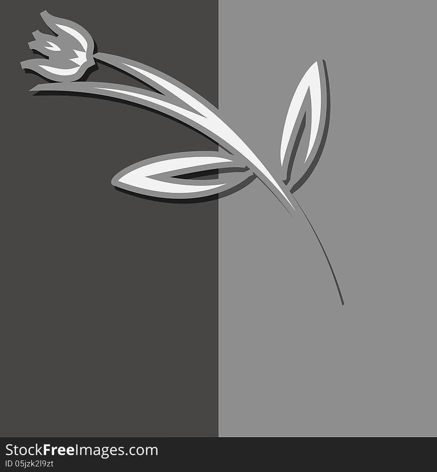 Modern flower  template for Your design.