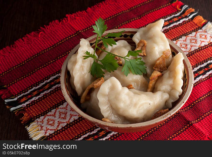 Dumplings. Ukrainian dish