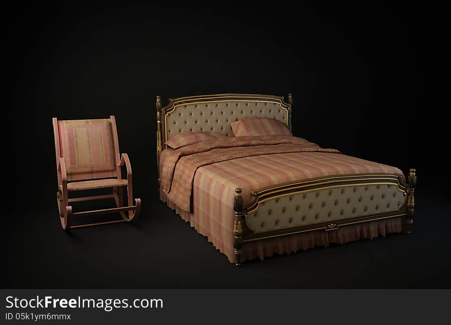 Chair and Bed