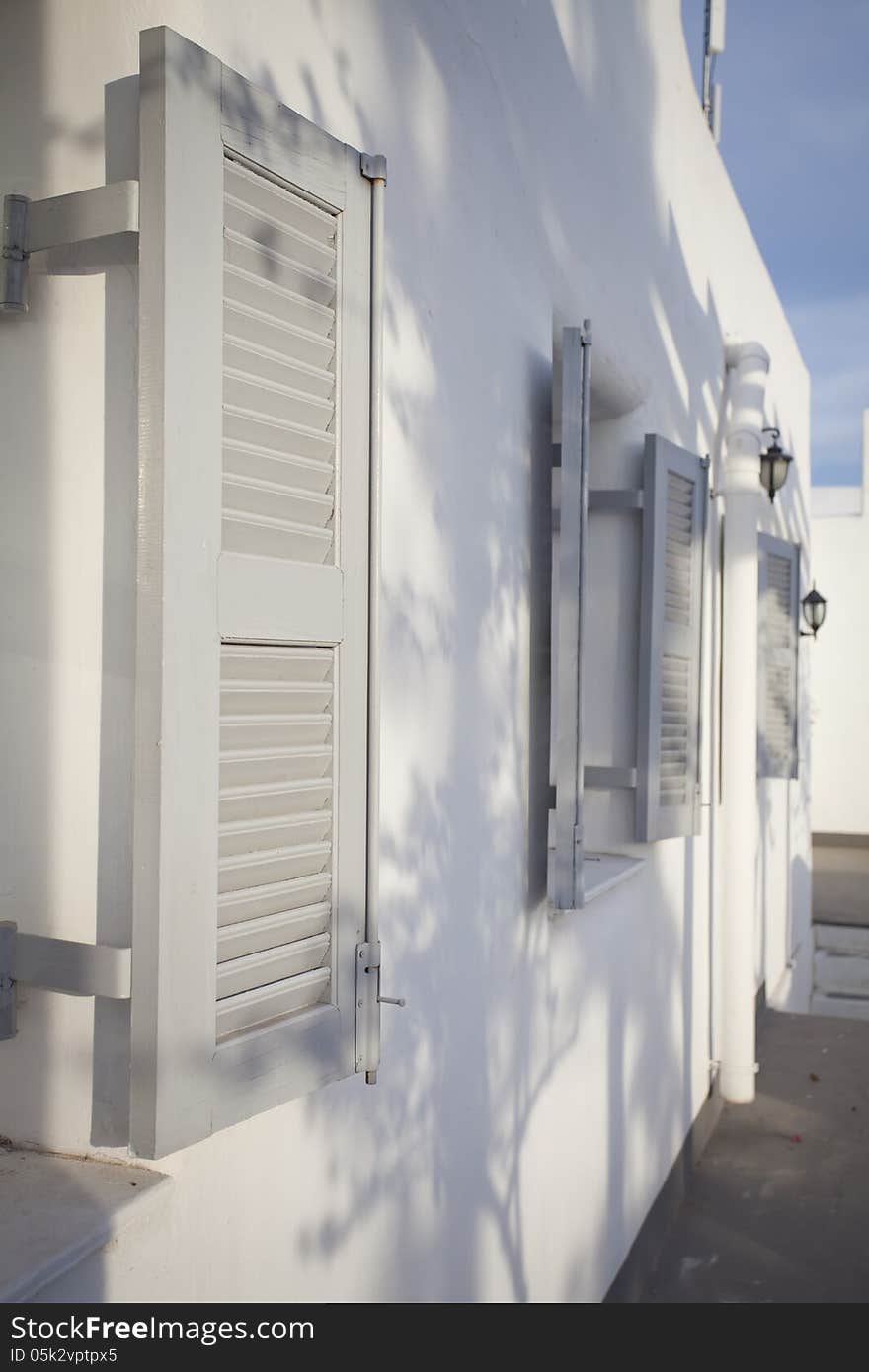 The White window in Santorini Thaland