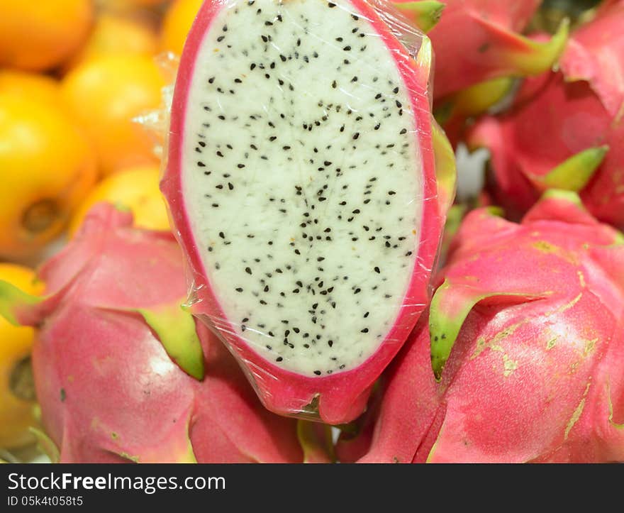 Fresh Pattaya fruit closeup