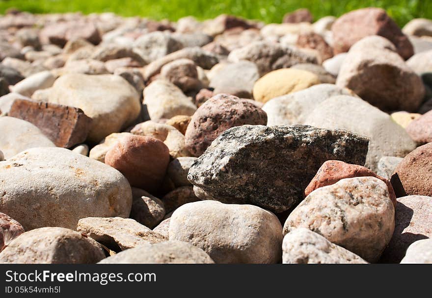 Multitude Of Small Colored Stones