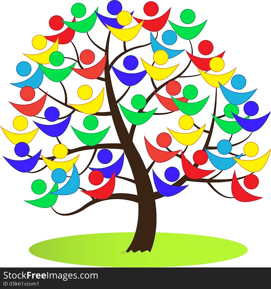 Stock image - a tree of peace, symbol. Stock image - a tree of peace, symbol.