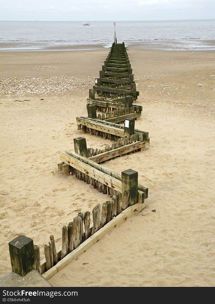 Breakwater at the beach