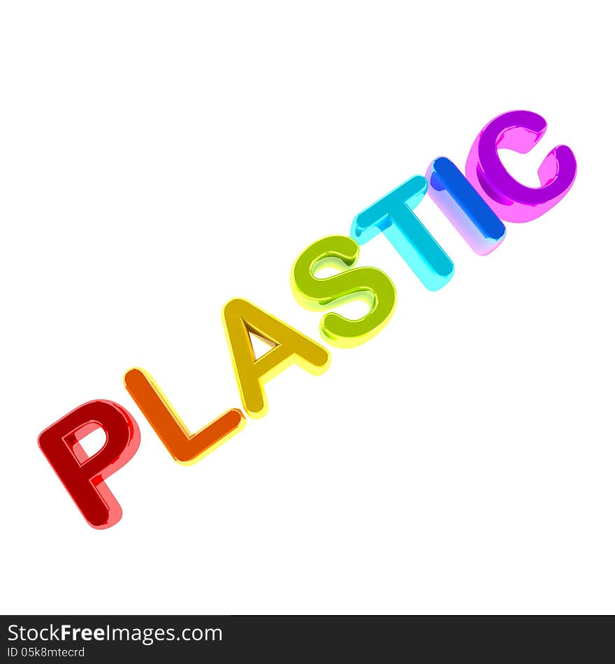 Plastic letters