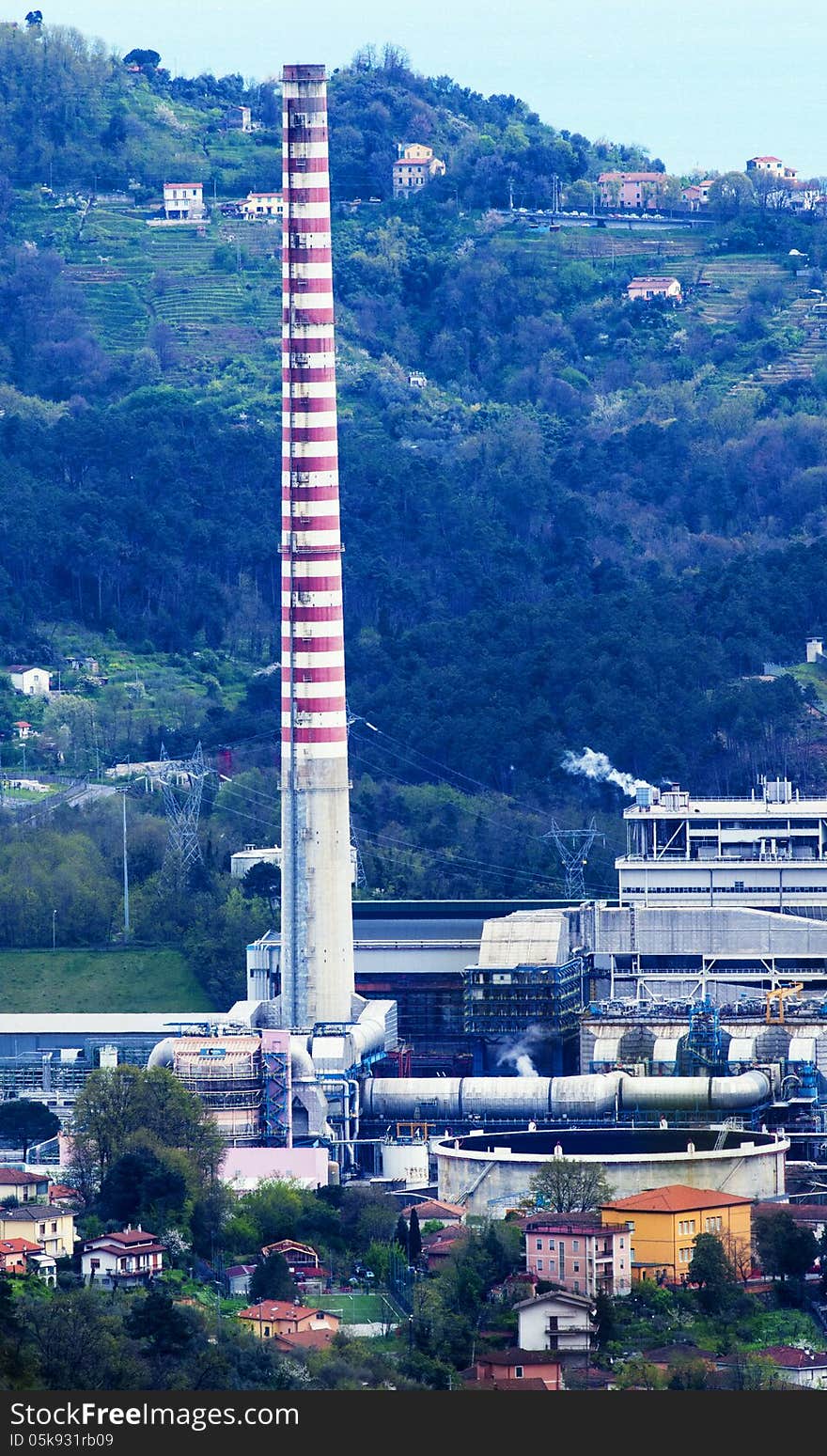 Electric power plant in la spezia, italy