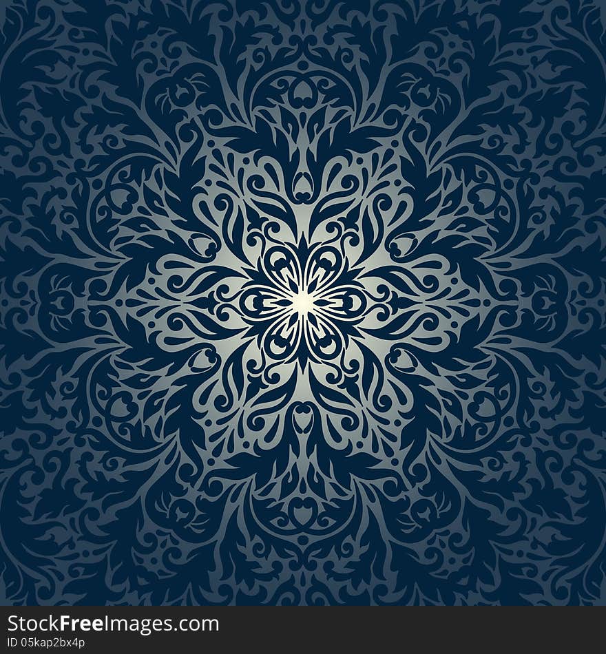 Vector illustration with vintage pattern for print. Vector illustration with vintage pattern for print.