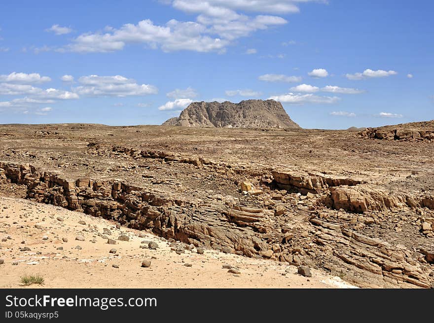 Egypt, the mountains of the Sinai desert, Colored Canyon