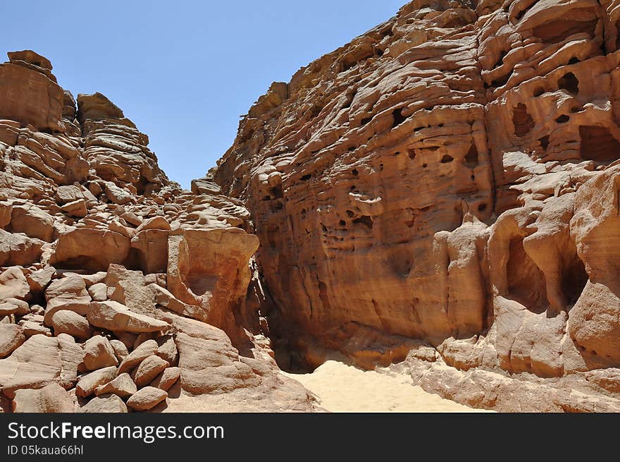 Egypt, the mountains of the Sinai desert