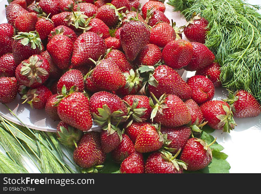 Stock Photo - fresh strawberries in the kitchen. Stock Photo - fresh strawberries in the kitchen.