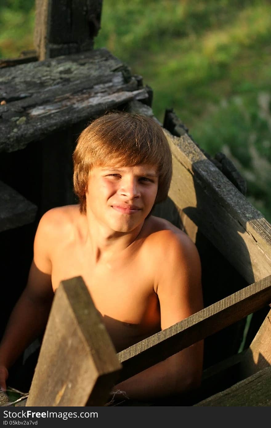 Guy who likes to explore the old house. Guy who likes to explore the old house