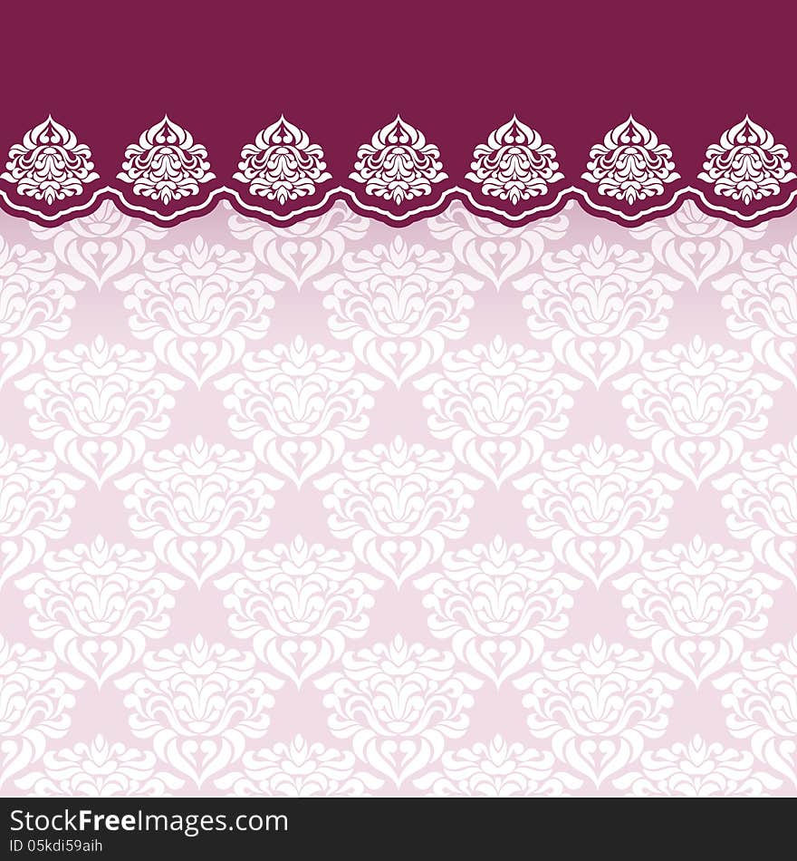 Vintage elegant ornament. seamless background