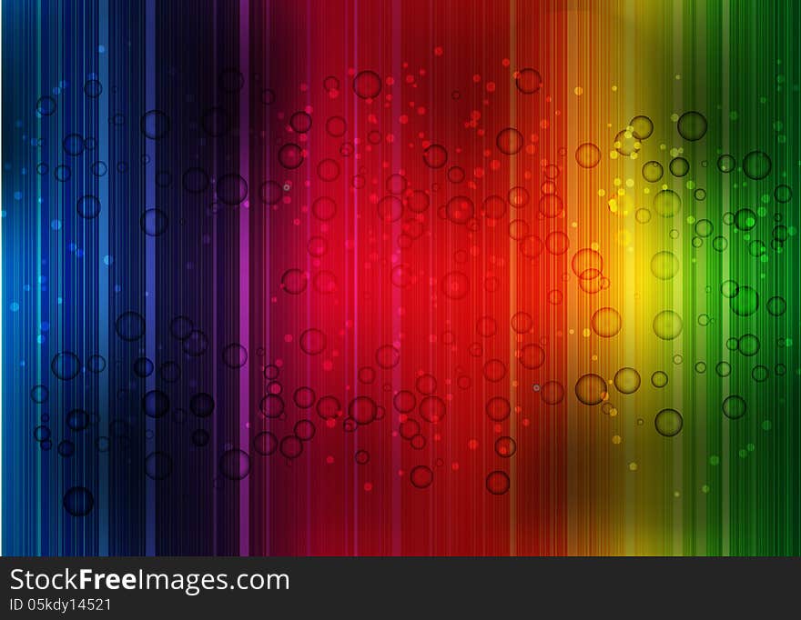 Spectrum background with light and drop