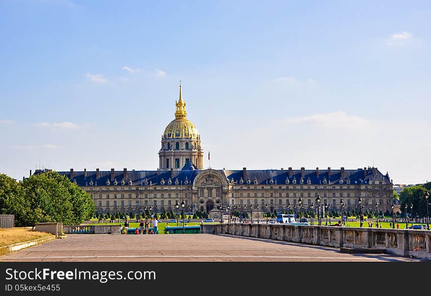 The National Residence Of The Invalids. Paris.