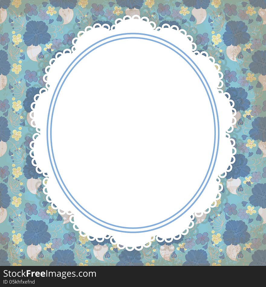 Vector summer background with flowers. Vector summer background with flowers