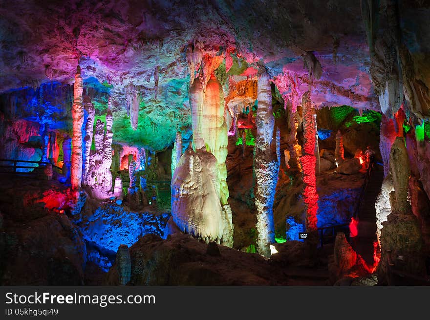 The Colorful Water-eroded Cave