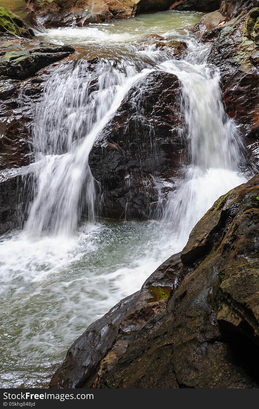 The waterfall