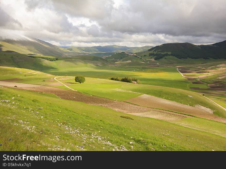 Photo of idyllic landscape in Italy.