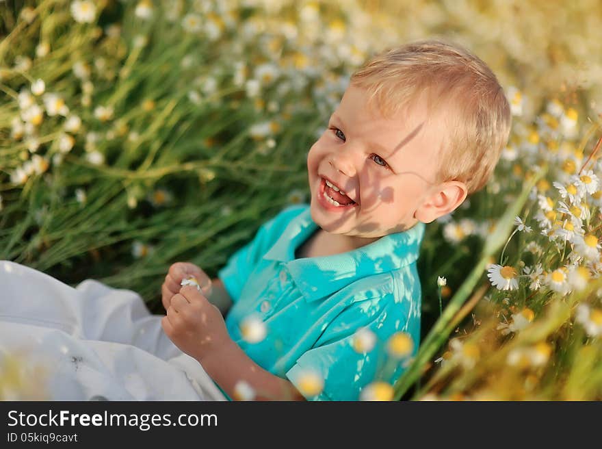 Daisies and baby