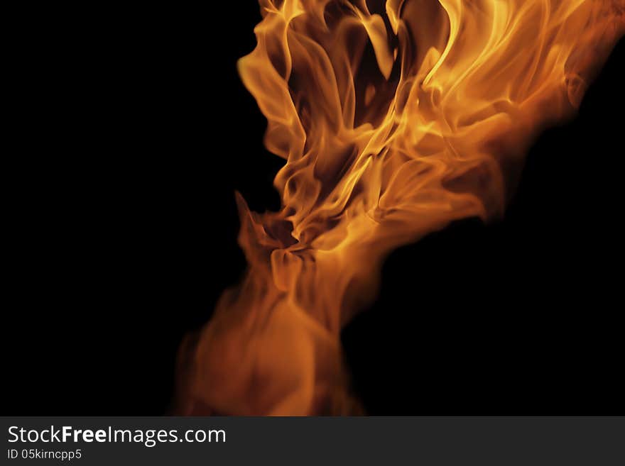 Fire and flames - abstract shape II