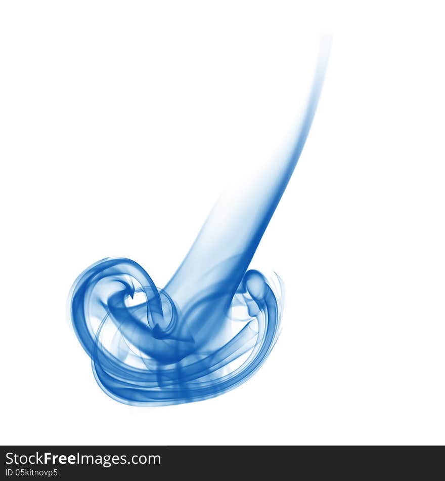 Imaginative smoke shape on white 5