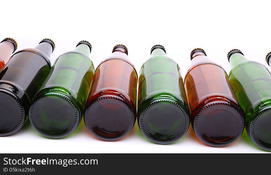 Bottles lying in perspective