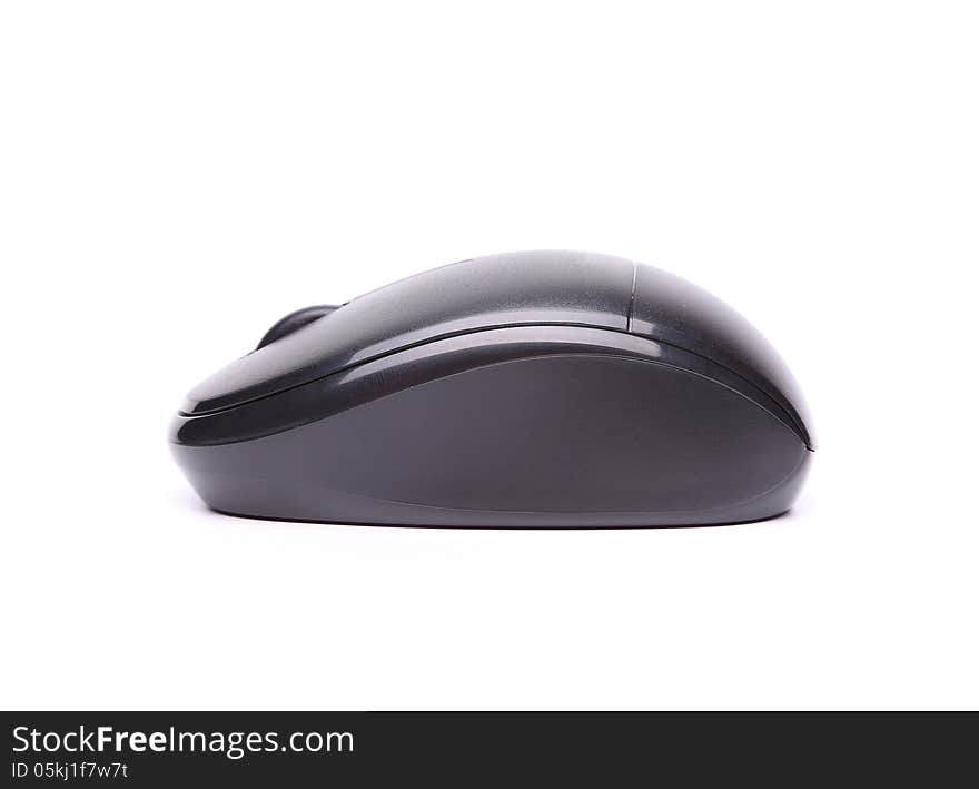 Wireless computer mouse isolated on white