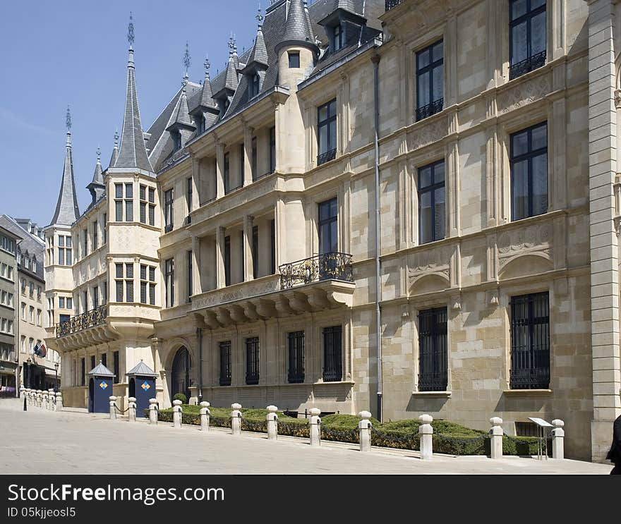 Benelux countries, Luxembourg. Palace of the Grand Duke of Luxembourg, now Chamber of Deputies.