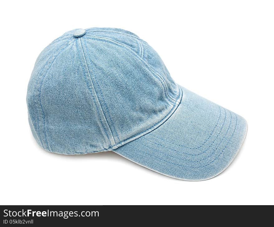 Jean fabric cap