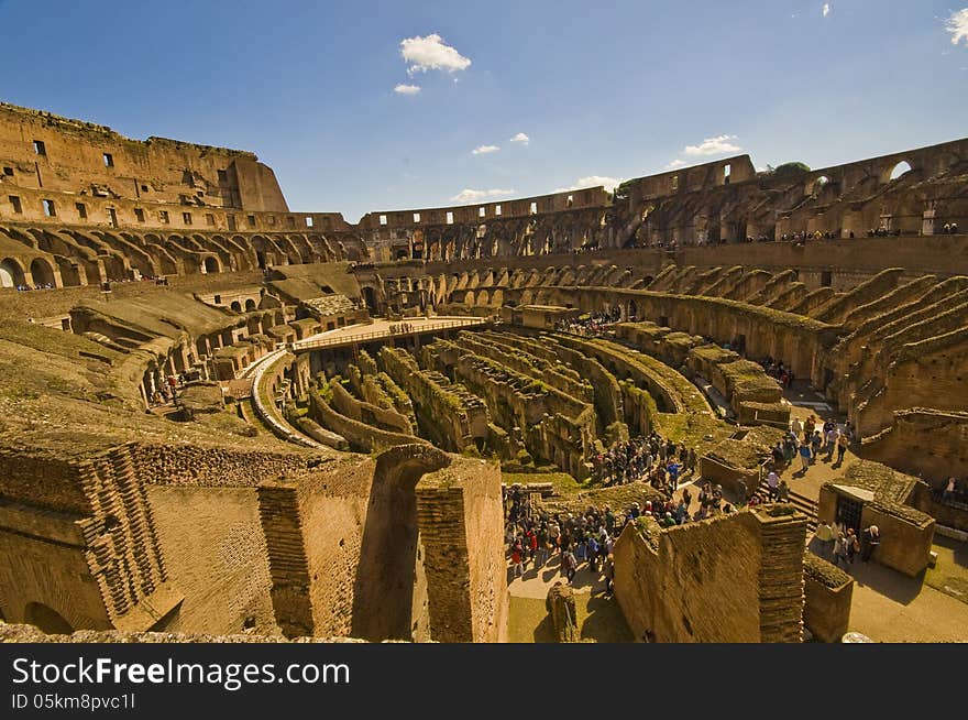 The main historical touristic attraction in Rome. The main historical touristic attraction in Rome