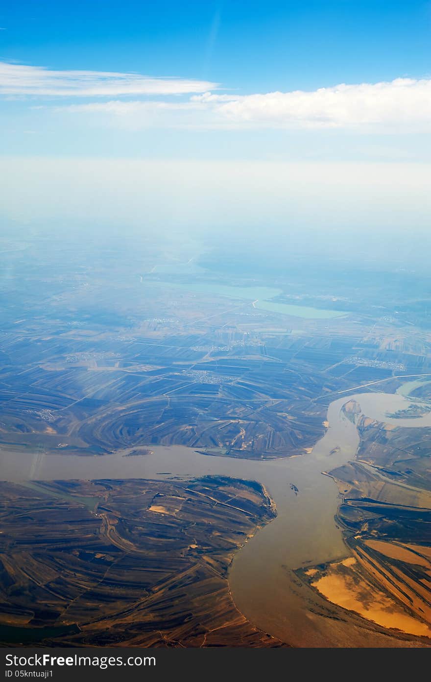 The image taken in china's shanxi province,it is aerial photography. The image taken in china's shanxi province,it is aerial photography.