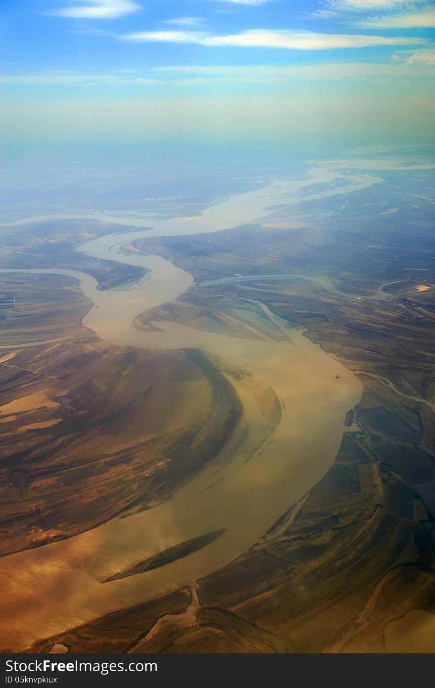 Overlook Songhua river