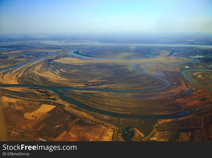 The image taken in china's heilongjiang province,it is aerial photography. The image taken in china's heilongjiang province,it is aerial photography.