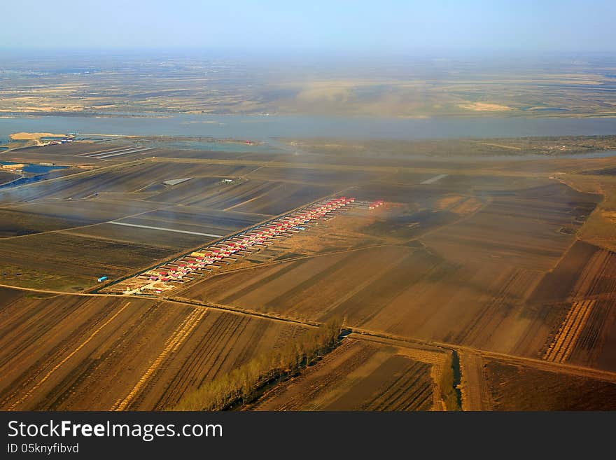 The image taken in china's heilongjiang province,it is aerial photography.The beauty of the earth. The image taken in china's heilongjiang province,it is aerial photography.The beauty of the earth