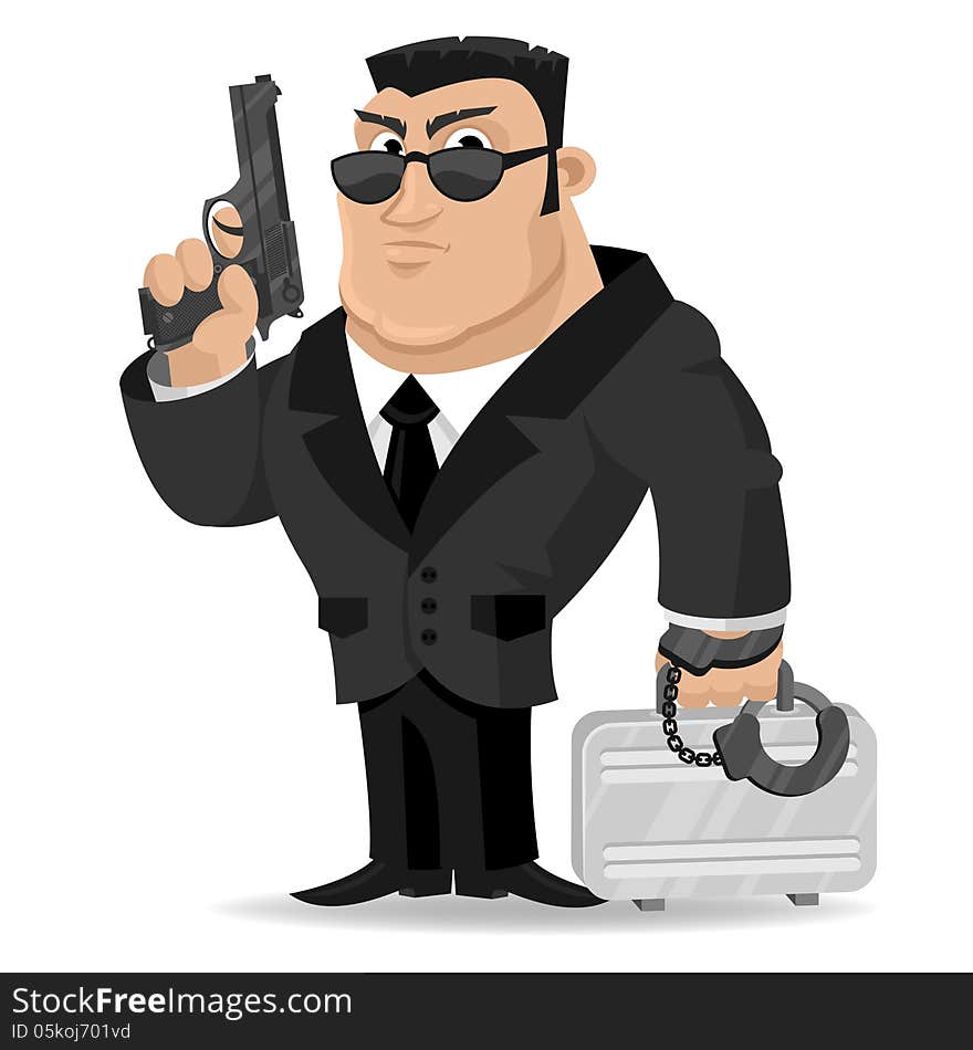 Agent keeps gun and suitcase