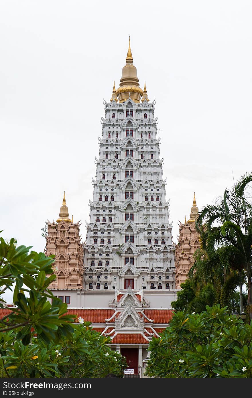 White Bodh Gaya in eastern Thailand. White Bodh Gaya in eastern Thailand