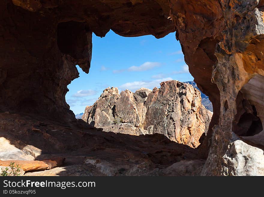 Rock window in Cederberg, South Africa