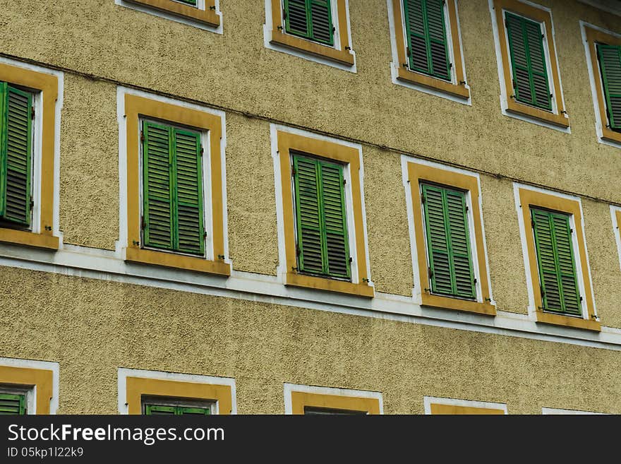 Shutters of an old house. Shutters of an old house