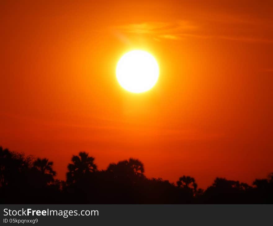 Sunset at Zambezi