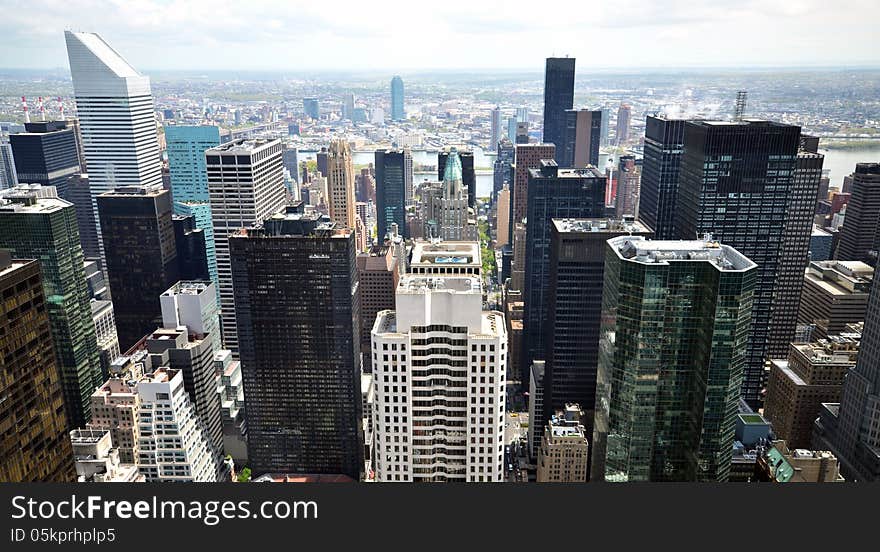 Skyscrapers in Manhattan, New York, USA.