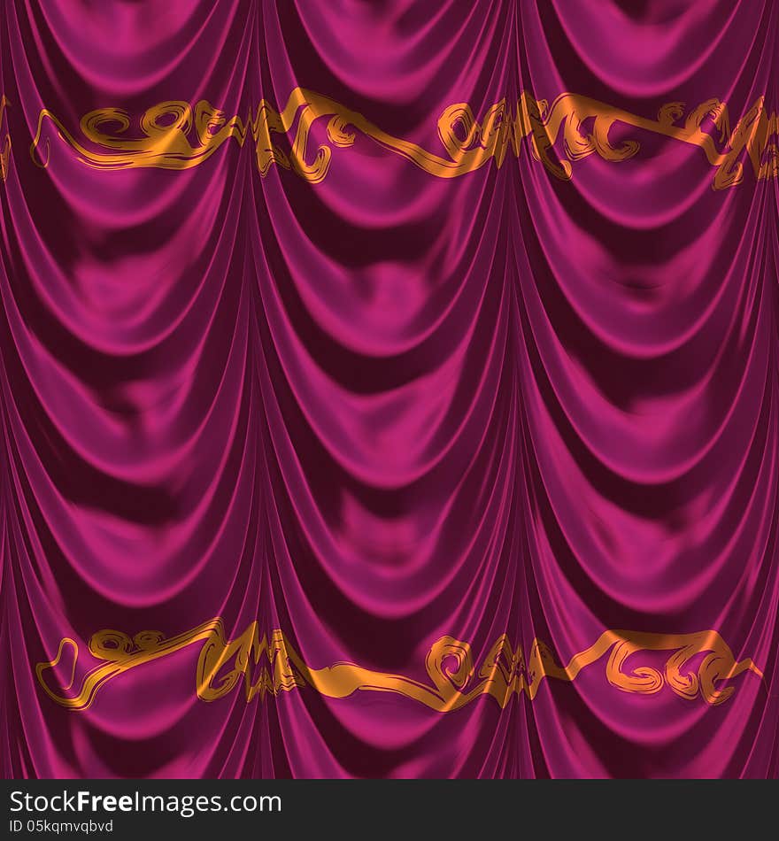 Decorative fabric texture of pink color background. Decorative fabric texture of pink color background.