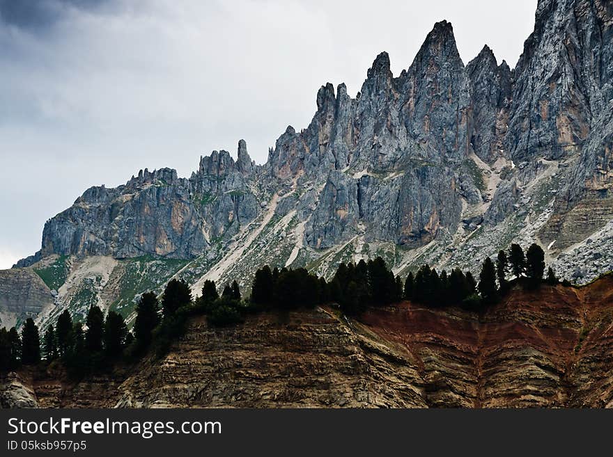 High mountain landscape in South Tyrol. High mountain landscape in South Tyrol