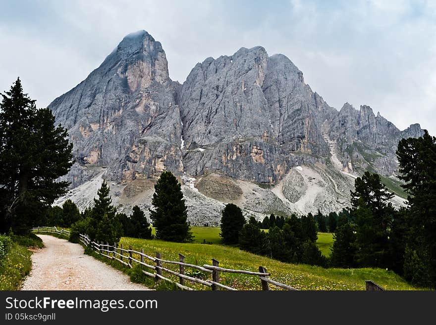 High mountain landscape in South Tyrol. High mountain landscape in South Tyrol