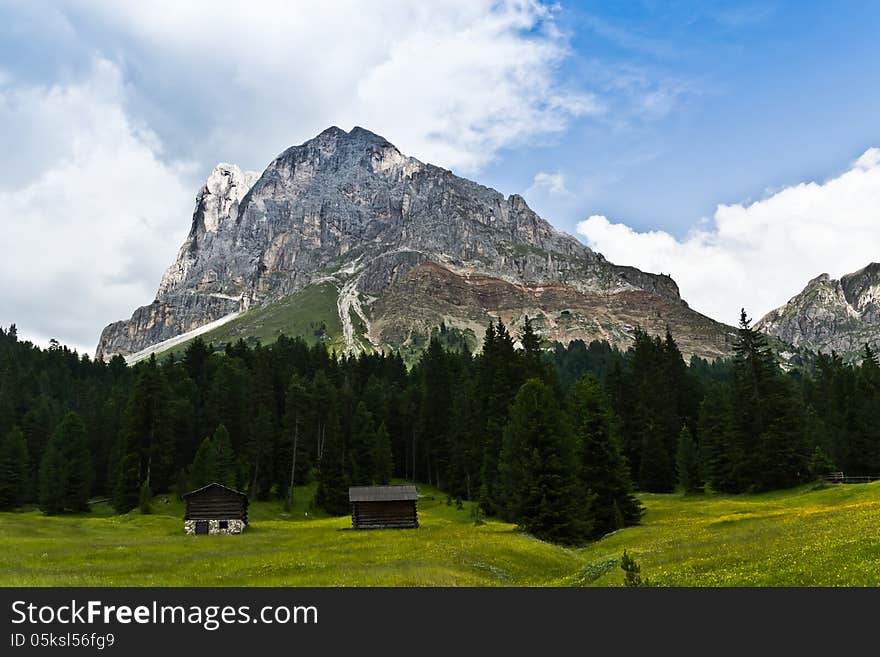 High mountain landscape in South Tyrol. High mountain landscape in South Tyrol